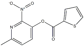 6-methyl-2-nitro-3-pyridyl thiophene-2-carboxylate Struktur