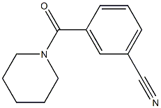 3-(piperidin-1-ylcarbonyl)benzonitrile Struktur