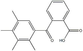 2-(2,3,4,5-tetramethylbenzoyl)benzoic acid Struktur