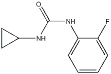 N-cyclopropyl-N'-(2-fluorophenyl)urea Struktur