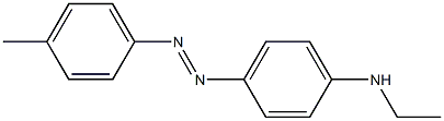 N1-ethyl-4-[2-(4-methylphenyl)diaz-1-enyl]aniline Struktur