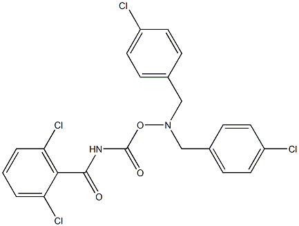 [({[bis(4-chlorobenzyl)amino]oxy}carbonyl)amino](2,6-dichlorophenyl)methanone Struktur