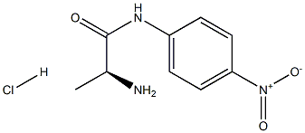 N1-(4-nitrophenyl)-(2S)-2-aminopropanamide hydrochloride Struktur