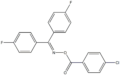 N-[bis(4-fluorophenyl)methylene]-N-[(4-chlorobenzoyl)oxy]amine Struktur