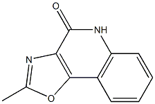 2-methyl-4,5-dihydro[1,3]oxazolo[4,5-c]quinolin-4-one Struktur