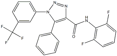 N4-(2,6-difluorophenyl)-5-phenyl-1-[3-(trifluoromethyl)phenyl]-1H-1,2,3-triazole-4-carboxamide Struktur