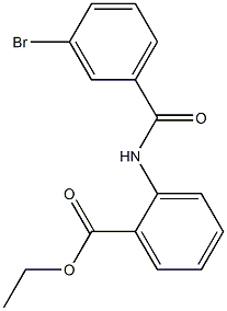 ethyl 2-[(3-bromobenzoyl)amino]benzenecarboxylate Struktur