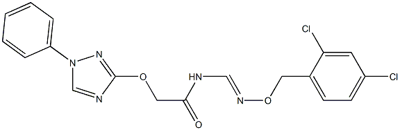 N-({[(2,4-dichlorobenzyl)oxy]imino}methyl)-2-[(1-phenyl-1H-1,2,4-triazol-3-yl)oxy]acetamide Struktur