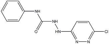 2-(6-chloro-3-pyridazinyl)-N-phenyl-1-hydrazinecarboxamide Struktur