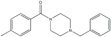 (4-benzylpiperazino)(4-methylphenyl)methanone Struktur