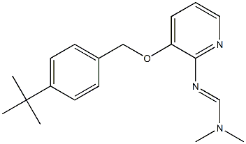 N'-(3-{[4-(tert-butyl)benzyl]oxy}-2-pyridyl)-N,N-dimethyliminoformamide Struktur