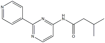 3-methyl-N-[2-(4-pyridinyl)-4-pyrimidinyl]butanamide Struktur