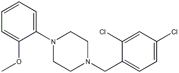 1-(2,4-dichlorobenzyl)-4-(2-methoxyphenyl)piperazine Struktur