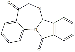 isoindolo[2,1-a][3,1]benzothiazepine-5,12(6H,7aH)-dione Struktur