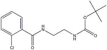 tert-butyl N-{2-[(2-chlorobenzoyl)amino]ethyl}carbamate Struktur