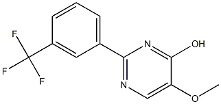 5-methoxy-2-[3-(trifluoromethyl)phenyl]-4-pyrimidinol Struktur