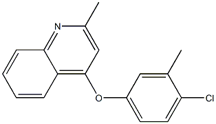 4-(4-chloro-3-methylphenoxy)-2-methylquinoline Struktur