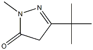 3-(tert-butyl)-1-methyl-4,5-dihydro-1H-pyrazol-5-one Struktur