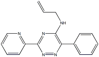 N-allyl-6-phenyl-3-(2-pyridinyl)-1,2,4-triazin-5-amine Struktur