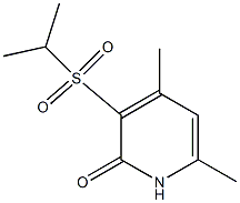 3-(isopropylsulfonyl)-4,6-dimethyl-2(1H)-pyridinone Struktur