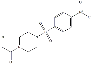 1-(chloroacetyl)-4-[(4-nitrophenyl)sulfonyl]piperazine Struktur