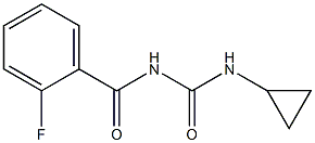 N-cyclopropyl-N'-(2-fluorobenzoyl)urea Struktur