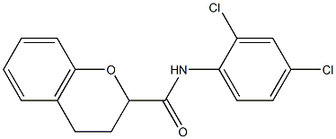 N2-(2,4-dichlorophenyl)chromane-2-carboxamide Struktur