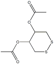 5-(acetyloxy)-1,2-dithian-4-yl acetate Struktur