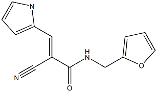 N1-tetrahydrofuran-2-ylmethyl-2-cyano-3-(1H-pyrrol-2-yl)acrylamide Struktur