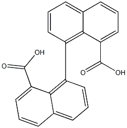 8,8'-dicarboxy-1,1'-binaphthalene Struktur