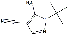 5-amino-1-(tert-butyl)-1H-pyrazole-4-carbonitrile Struktur