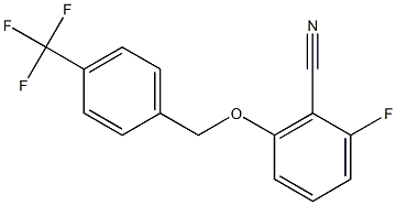 2-Fluoro-6-[4-(trifluoromethyl)benzyloxy]benzonitrile Struktur