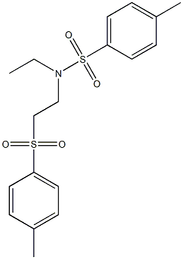 N1-ethyl-N1-{2-[(4-methylphenyl)sulfonyl]ethyl}-4-methylbenzene-1-sulfonamide Struktur