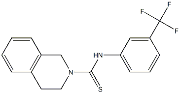 N2-[3-(trifluoromethyl)phenyl]-1,2,3,4-tetrahydroisoquinoline-2-carbothioamide Struktur