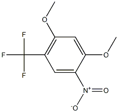 1,5-dimethoxy-2-nitro-4-(trifluoromethyl)benzene Struktur