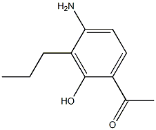 1-(4-amino-2-hydroxy-3-propylphenyl)ethan-1-one Struktur