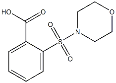 2-(morpholin-4-ylsulfonyl)benzoic acid Struktur