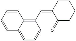 2-(1-naphthylmethylidene)cyclohexan-1-one Struktur