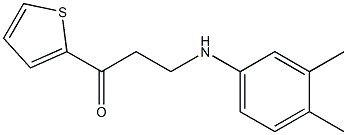 3-(3,4-dimethylanilino)-1-(2-thienyl)-1-propanone Struktur