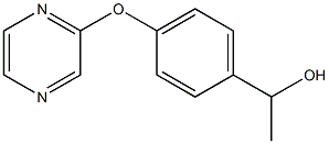 1-[4-(2-pyrazinyloxy)phenyl]-1-ethanol Struktur