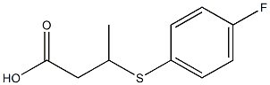 3-(4-Fluorophenylthio)butyric acid, tech. Struktur