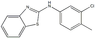 N2-(3-chloro-4-methylphenyl)-1,3-benzothiazol-2-amine Struktur