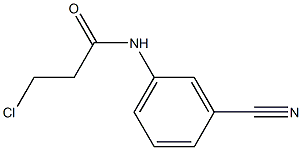 3-chloro-N-(3-cyanophenyl)propanamide Struktur