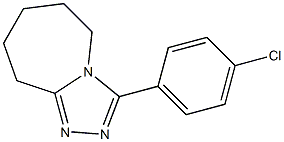 3-(4-chlorophenyl)-6,7,8,9-tetrahydro-5H-[1,2,4]triazolo[4,3-a]azepine Struktur