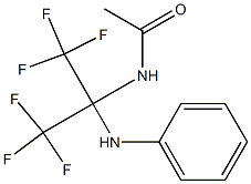 N1-[1-anilino-2,2,2-trifluoro-1-(trifluoromethyl)ethyl]acetamide Struktur