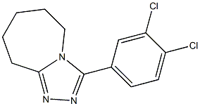 3-(3,4-dichlorophenyl)-6,7,8,9-tetrahydro-5H-[1,2,4]triazolo[4,3-a]azepine Struktur