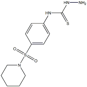 N1-[4-(piperidinosulfonyl)phenyl]hydrazine-1-carbothioamide Struktur