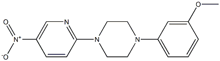 1-(3-methoxyphenyl)-4-(5-nitro-2-pyridinyl)piperazine Struktur