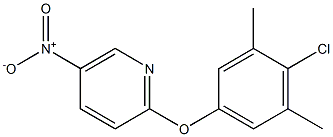 2-(4-chloro-3,5-dimethylphenoxy)-5-nitropyridine Struktur