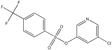 5-chloro-3-pyridyl 4-(trifluoromethyl)benzene-1-sulfonate Struktur